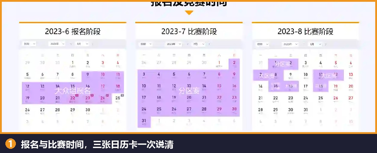 设计亮点:三张赛程日历卡