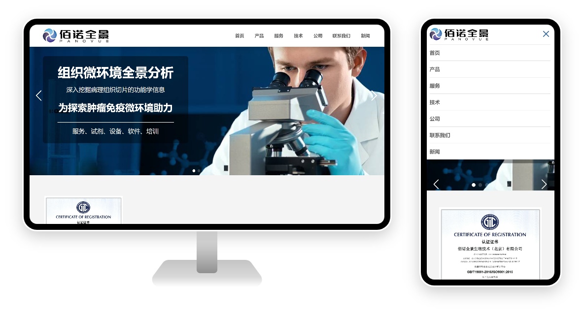 PC 与移动端首页