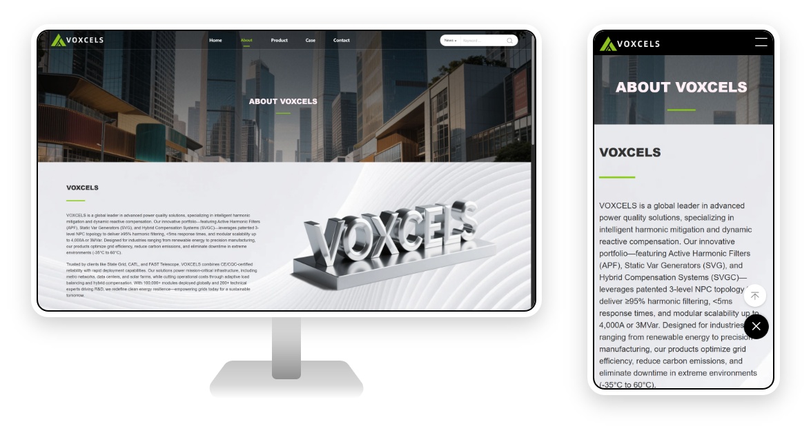 Power Quality Management Independent Website Development Case Study: Telling the Power Story in Green Language