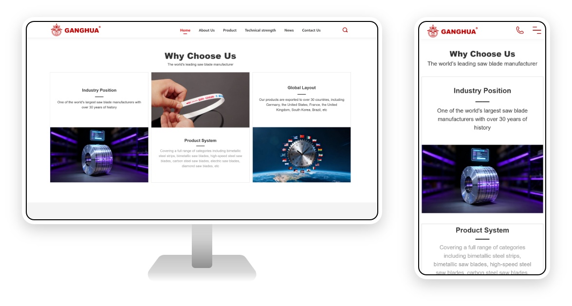 Saw Blade Foreign Trade Independent Website Development Case: Thirty Years to Sharpen a Saw