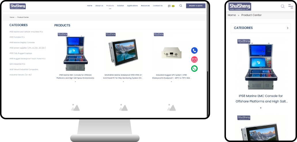 Official Website Development Case Study for a Rugged Equipment Company: The Console in the Wind and Waves