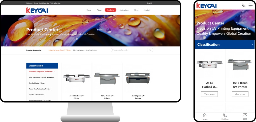 Case Study on Foreign Trade Independent Website Development for a UV Digital Printing Equipment Enterprise: Ink Dots and Pixels