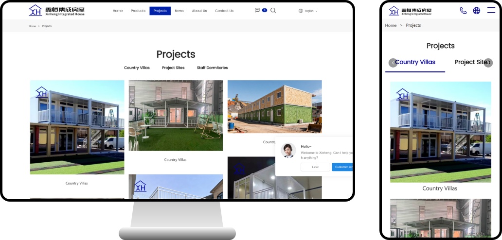 Website Development Case Study for a Modular Housing Company: Houses Packed into Shipping Containers